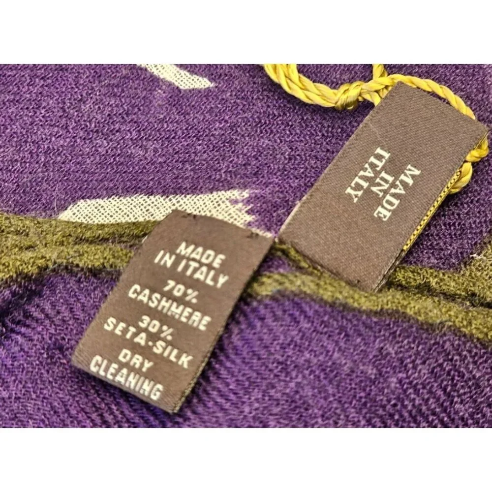 NWT $1200 LORO PIANA STOLA I FIORO DI CASHMERE/SILK BLEND FLORAL SCARF